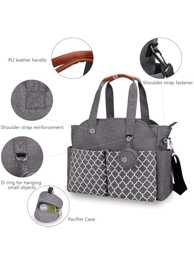 Gonice Diaper Bag Tote,Baby Diaper Bag Backpack - Multifunction Travel Back Pack Large Maternity Nappy Bag Baby Changing Bags with Stroller Straps, Waterproof  - Image 2