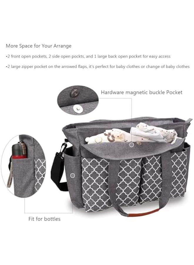Gonice Diaper Bag Tote,Baby Diaper Bag Backpack - Multifunction Travel Back Pack Large Maternity Nappy Bag Baby Changing Bags with Stroller Straps, Waterproof  - Image 5
