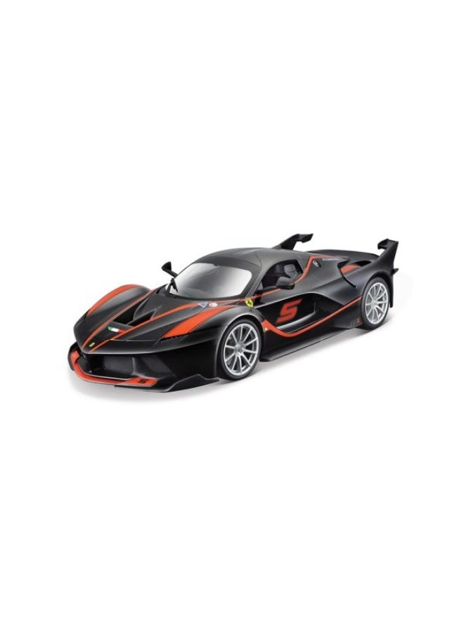 بوراجو سيارة بيوراجو فيراري FXX K إصدار #5 فو سونغيانغ موديل مصبوب 1:18، أسود مع لمسات حمراء وبرتقالية - Image 1