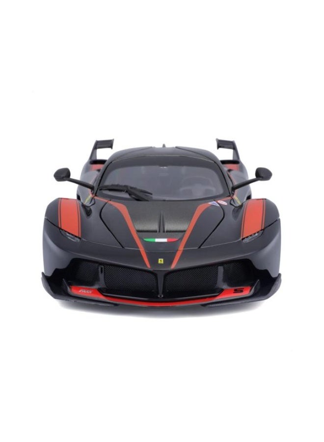 بوراجو سيارة بيوراجو فيراري FXX K إصدار #5 فو سونغيانغ موديل مصبوب 1:18، أسود مع لمسات حمراء وبرتقالية - Image 5