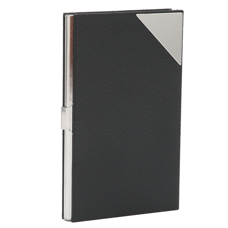Leather Business Card Holder Portable Card Case Easy Open Close Wear Resistant - Image 2