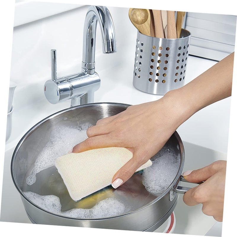 Thick 10 Pack Dishwashing Scrub Sponges Heavy Duty Kitchen Cleaning Supplies - Image 5