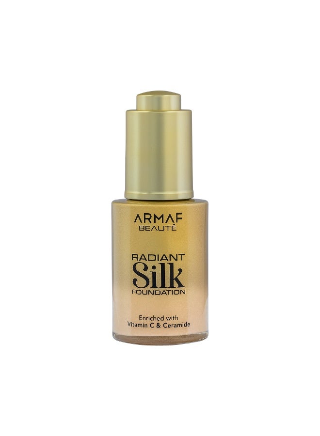 Armaf Beaute Radiant Silk Foundation Sand 30ml,  Lightweight Hydrating Liquid Foundation with Vitamin C & Ceramide for Smooth, Even, Radiant Skin and Long-Lasting Natural Finish - Image 2
