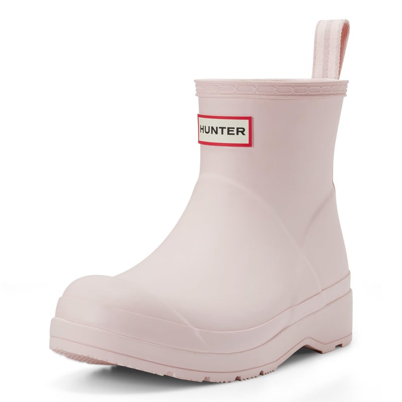 Hunter Women's PLAY Short Scoop Boot, Light Natural, 11 Medium