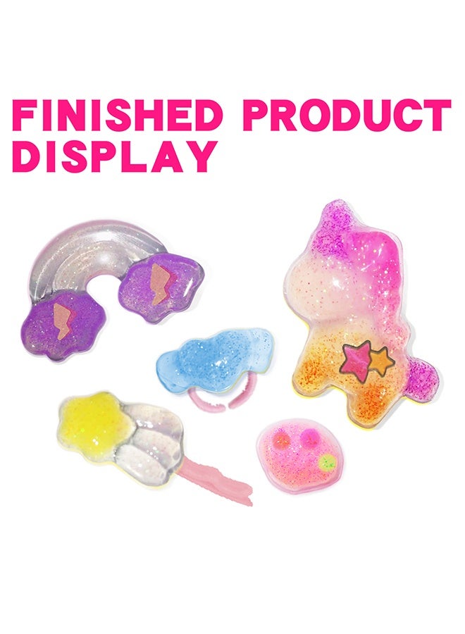 UNICORN Squishy Maker Kit, Make Your Own Squishies Unicorn Paw with Silicone and Molds, DIY Stres Squeeze Toys for Kids Party Birthday Gifts - Image 3