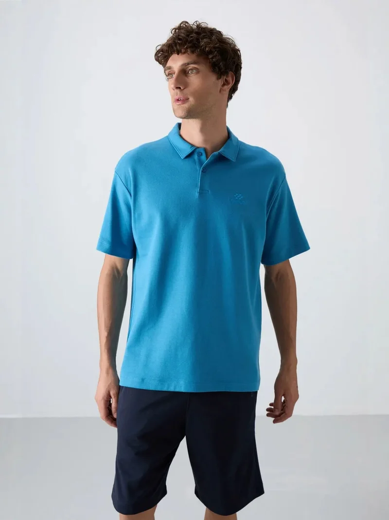 TOMMYLIFE TOMMY Men's Oversized Polo T-Shirt