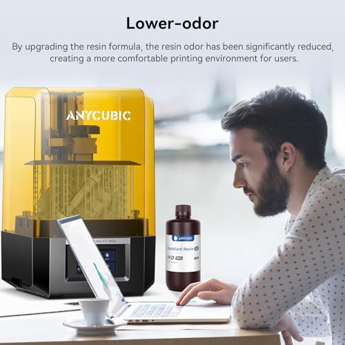 ANYCUBIC 3D Printer Resin, Upgraded 8K Standard Resin V2, Enhanced Toughness and Strength, Lower-Odor, High Precision 3D Printing Resin for All LCD Resin 3D Printers (Grey, 1kg) - Image 3