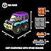 TG BLOCKS 4 Pack Monster Truck Micro Brick Building Blocks Set Pull Back Car Toy Vehicles Set Birthday Party Favor or Gift for Teens Ages 8 Kids - Image 4