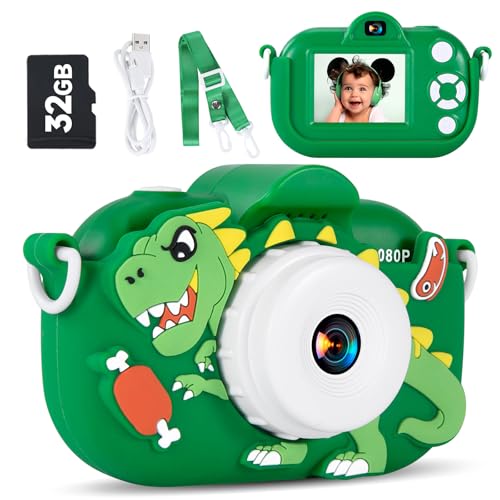 MAVOKIS Kids Camera Digital Camera for Age 38 1080P Toddler Camera for Kid with 32GB SD Card Toddler Girls Toys Age 69 Christmas Birthday Gifts for Children Green - Image 1