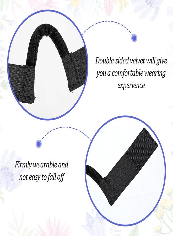Elegaperma 2 Pcs Wig Band with Ear Cut Outs, Wig Bands, Lace Bands For Wigs Black Velvet Adjustable Wig Melting Band, Lace Band with Ear Cut Outs Comfort Fit for all Wigs - Image 3