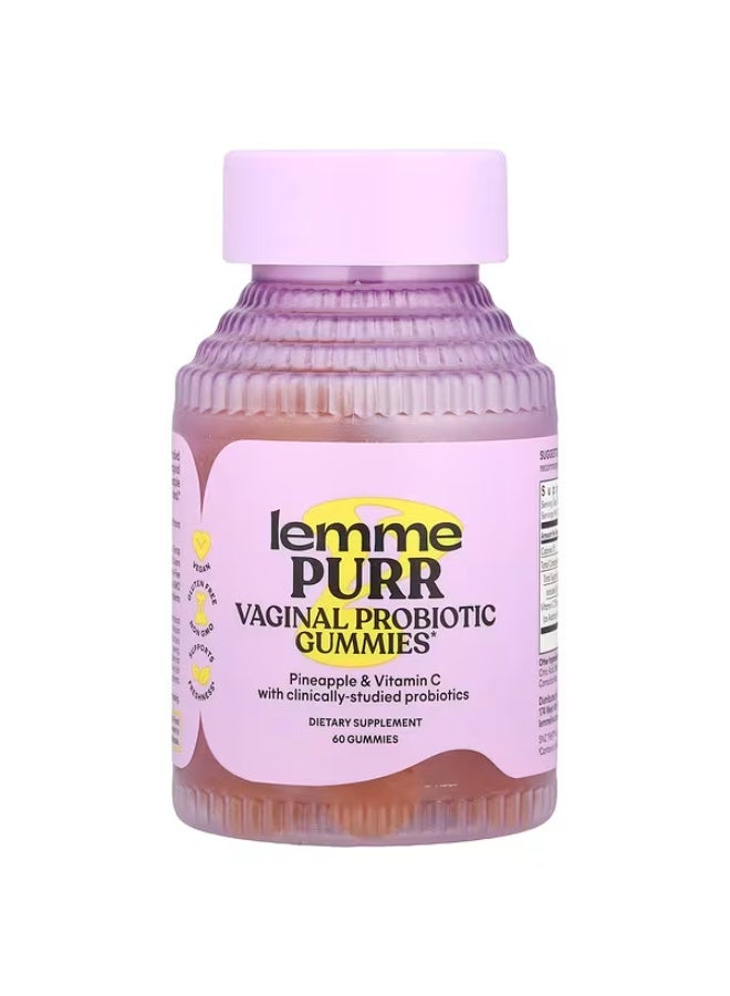 ليمي  ليمي، بور، حلوى جيلاتينية مهبلية غنية بالبروبيوتيك، أناناس، 60 حلوى جيلاتينية - Image 1