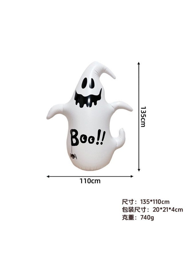 Halloween Thriller Horror Atmosphere Props Courtyard Party Decoration Pvc Luminous Ornaments Led Pumpkin Ghost
