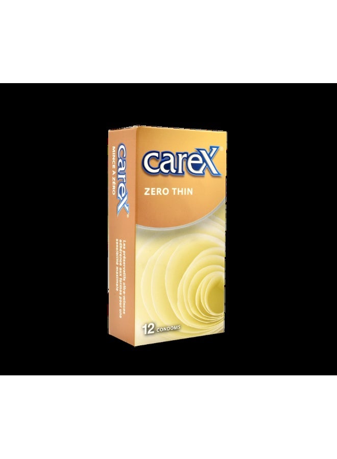 careX Zero Thin Condoms | Ultra-Thin Condoms For Maximum Sensitivity | 12 Count - Image 2
