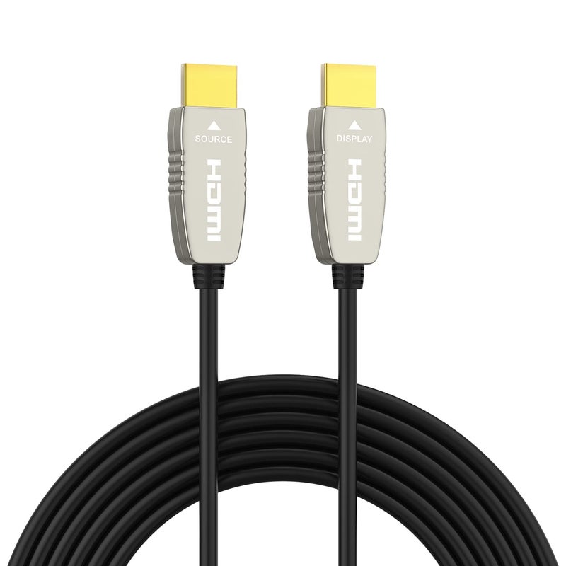 RUIPRO 4K HDMI Fiber Optic Cable 20 Feet 18Gbps 4K@60Hz ARC HDR10 Ultra Slim Flexible HDMI 2.0b Cable - Image 1