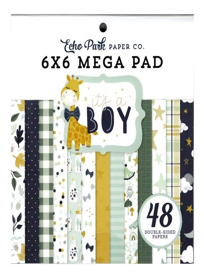 Echo Park Paper Co. It's A Boy Cardmakers 6X6 Mega Pad - Image 1