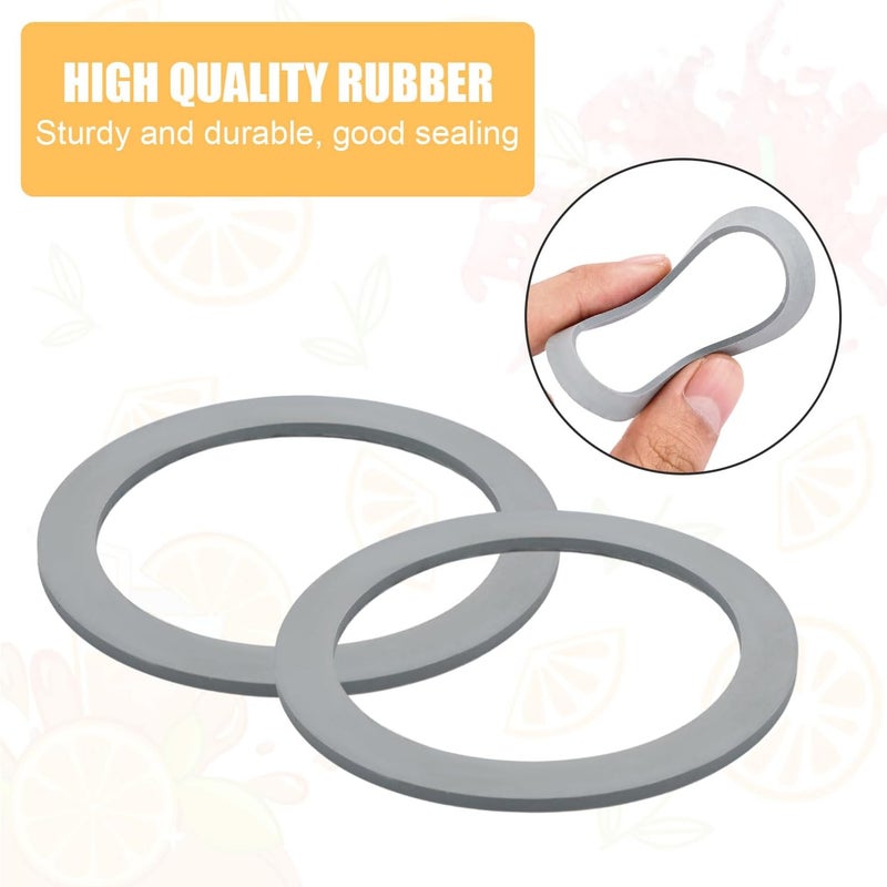 Gosknor 2pcs Blender Gasket for Oster, Rubber Gray O-Ring Blender Gasket Replacement Blender Ring Replacement Good Sealing Blender Parts Compatible with Oster Osterizer - Image 4