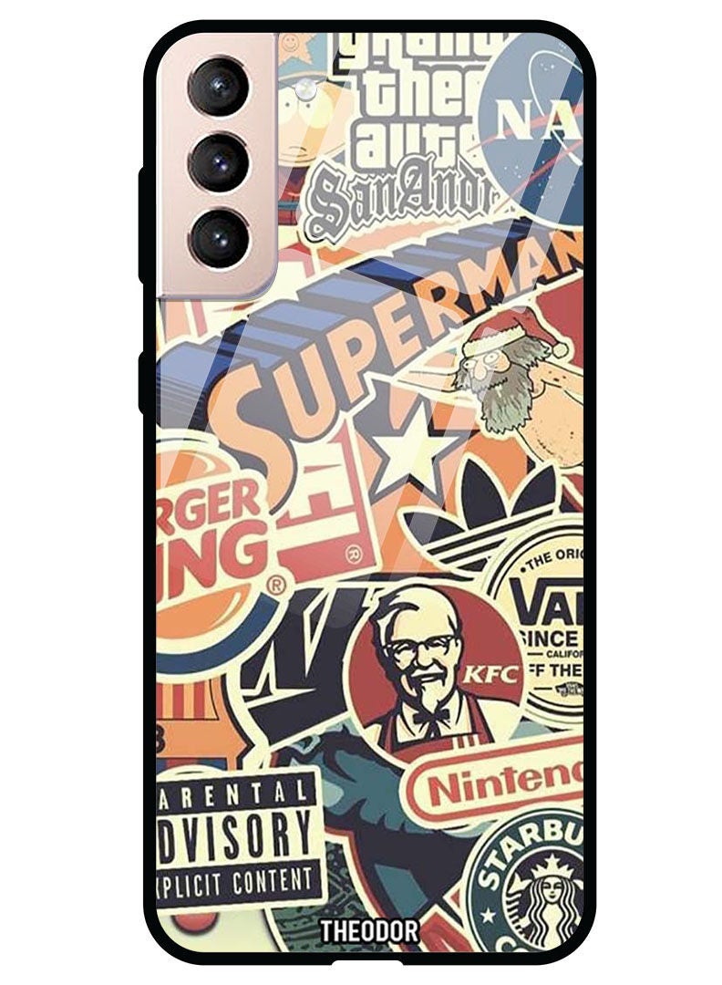 Theodor Protective Tempered Glass Case Cover Samsung Galaxy S21  Superman - Image 1
