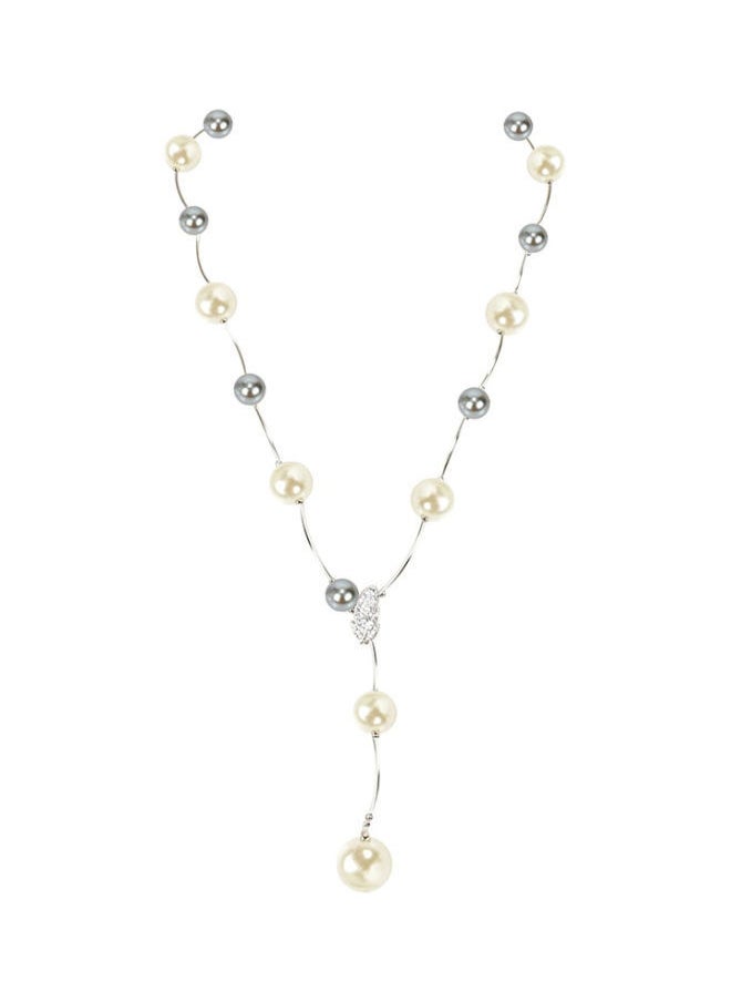 NIBEMINENT - Faux Pearl Embellished Necklace - Image 1