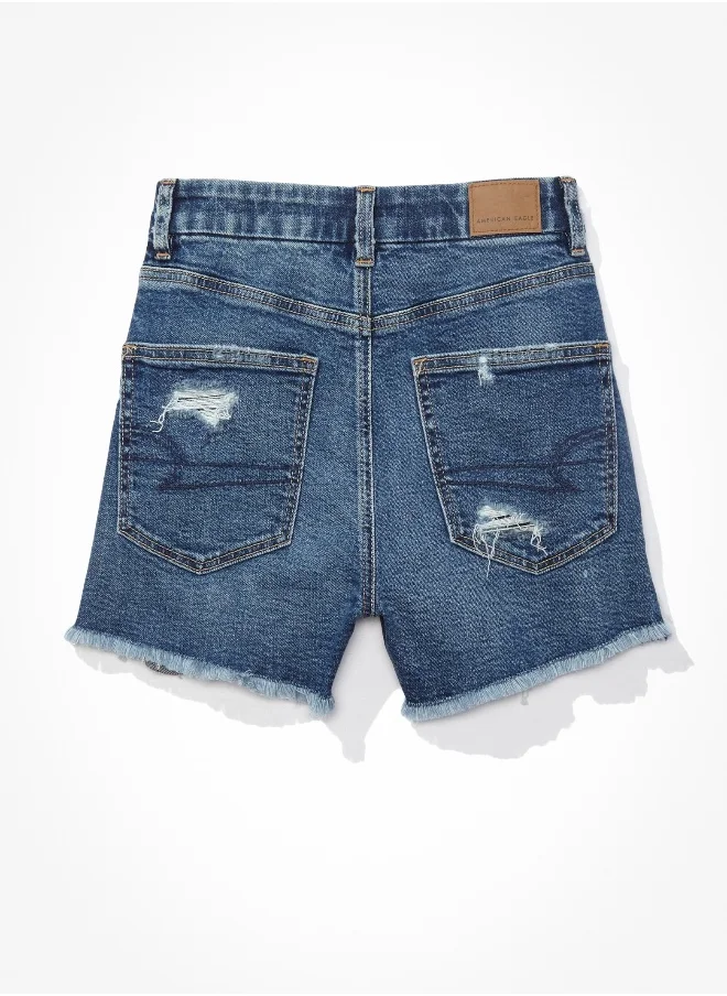 American Eagle AE Strigid Curvy Denim Mom Shorts
