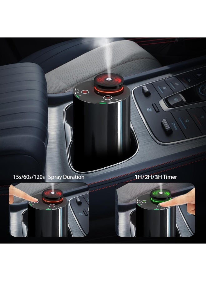 Y&D جهاز توزيع الزيوت العطرية بدون ماء - موزع عطر محمول بدون سلك للعلاج بالروائح للمنزل والسيارة والسفر، قابل لإعادة الشحن عبر USB مع مؤقت وضوء مزاج، مثالي لغرفة النوم، المكتب، فكرة هدية - Image 2