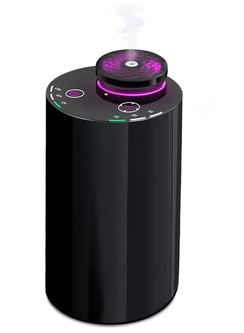 Y&D جهاز توزيع الزيوت العطرية بدون ماء - موزع عطر محمول بدون سلك للعلاج بالروائح للمنزل والسيارة والسفر، قابل لإعادة الشحن عبر USB مع مؤقت وضوء مزاج، مثالي لغرفة النوم، المكتب، فكرة هدية - Image 1