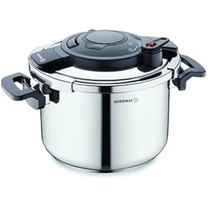 Korkmaz Alessa Pressure Cooker 10 Liters  Turkish Pressure Cooker Stainless Steel  Ka17302 - Image 2