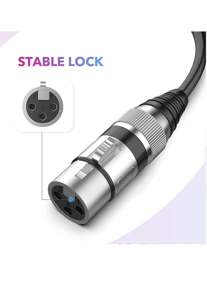 SYOSI Microphone Cable Mic Mono Jack Unbalanced Cord For Dynamic Xlr Female To 1/4 Inch (6.35Mm) - Image 4