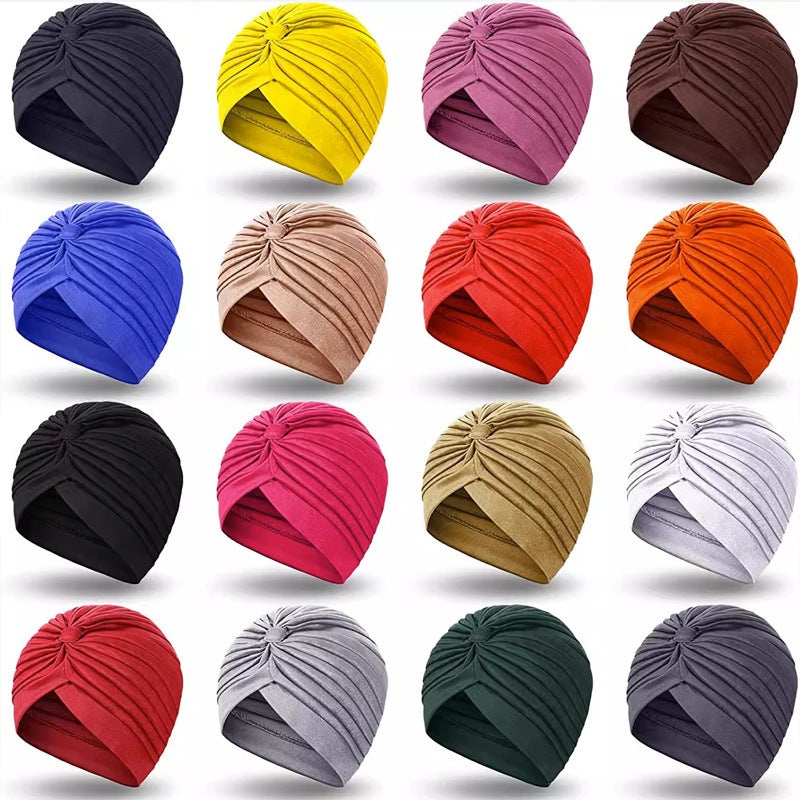 Explosions Ethnic Headscarf Hat Baotou Hat Moon Watermelon Hat Nightcap Chemotherapy Hat Indian Hat - Image 3