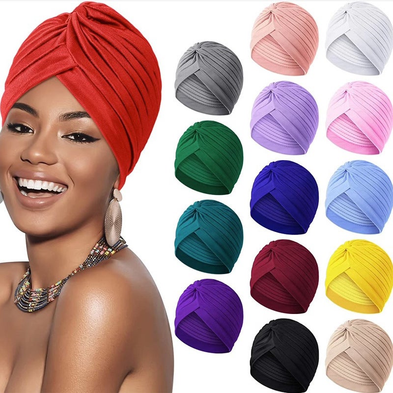 Explosions Ethnic Headscarf Hat Baotou Hat Moon Watermelon Hat Nightcap Chemotherapy Hat Indian Hat - Image 4