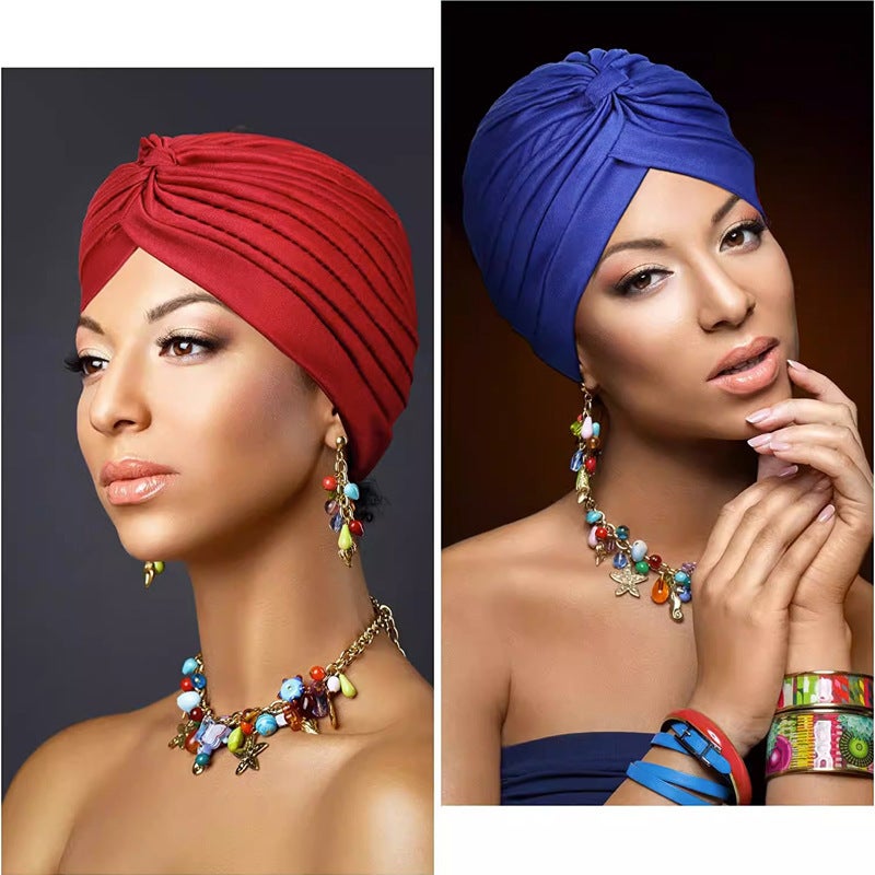Explosions Ethnic Headscarf Hat Baotou Hat Moon Watermelon Hat Nightcap Chemotherapy Hat Indian Hat - Image 5