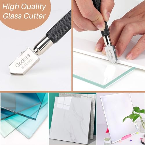 Godora Glass Bottle Cutter, Upgraded Glass Cutter for Bottles & Glass Cutter Bundle - DIY Machine for Cutting Wine, Beer or Soda Round Bottles & Mason Jars, Perfect Score Bottle Cutter - Image 5