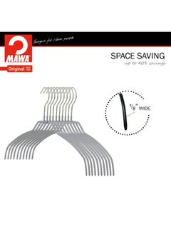 موا 04125 15 001 سيلويت شّاعة ملابس بخطاف دوار موفر للمساحة فضي 8.75 × 0.12 × 15 بوصة  - Image 4