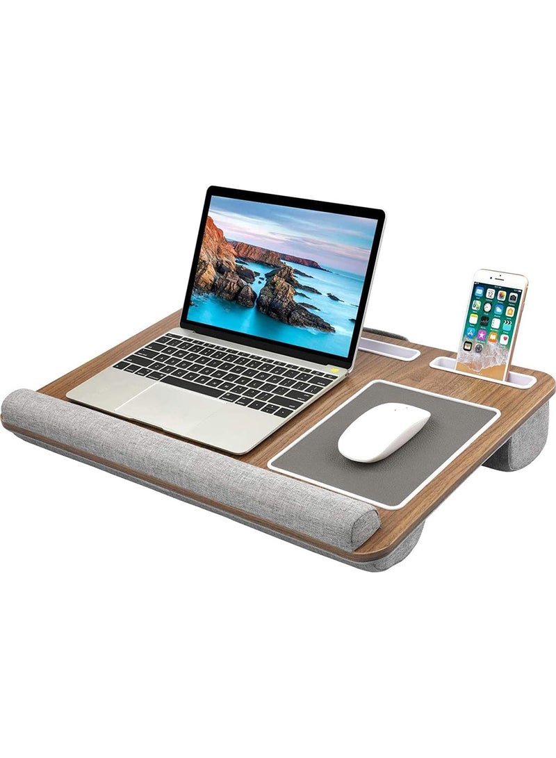 Green Tiger Lap Desk - Fits up to 17 inches Laptop Desk, Built in Mouse Pad & Wrist Pad for Notebook, Laptop, Tablet, Laptop Stand with Tablet, Pen & Phone Holder - Image 1