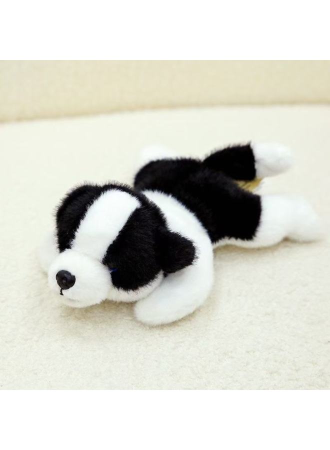 Creative Cute Palm Treasure Lie Prone Series Rabbit Plush Toy Panda Doll Car Instrument Panel Lie Prone Screen Ornaments-Color:The Legend Of The Bear—border Collie-Height:18cm - Image 1