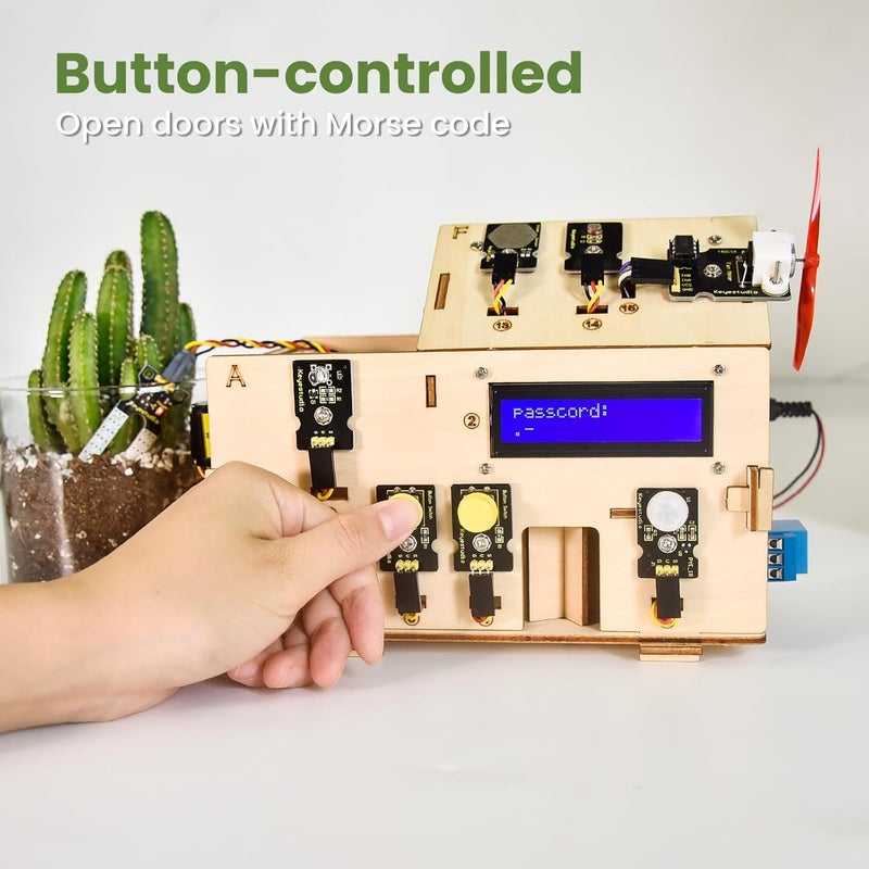 Keyestudio Smart Home IoT Kit for Arduino for UNO R3, Electronics Home Automation Coding Toys, Learning Mechanical Building, Electrical Engineering, Code Educational Coding for Kids Teens Adults - Image 5
