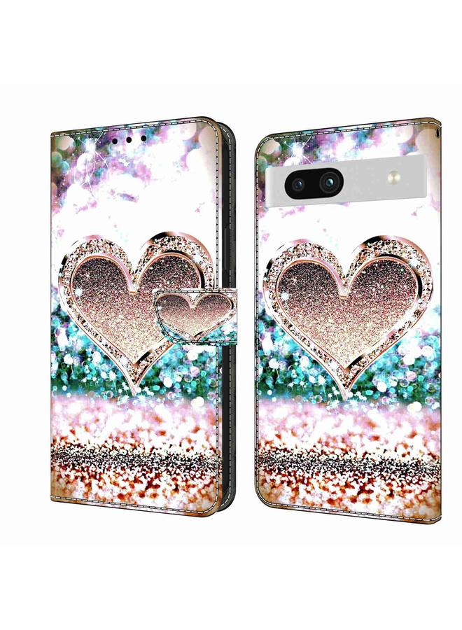 إيروريكس جراب هاتف Google Pixel 7a من الجلد المقاوم للصدمات ثلاثي الأبعاد من الكريستال - Image 1