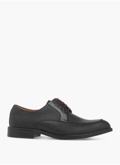 DUCHINI Men's Textured Derby Shoes With Lace-Up Closure  - Image 2
