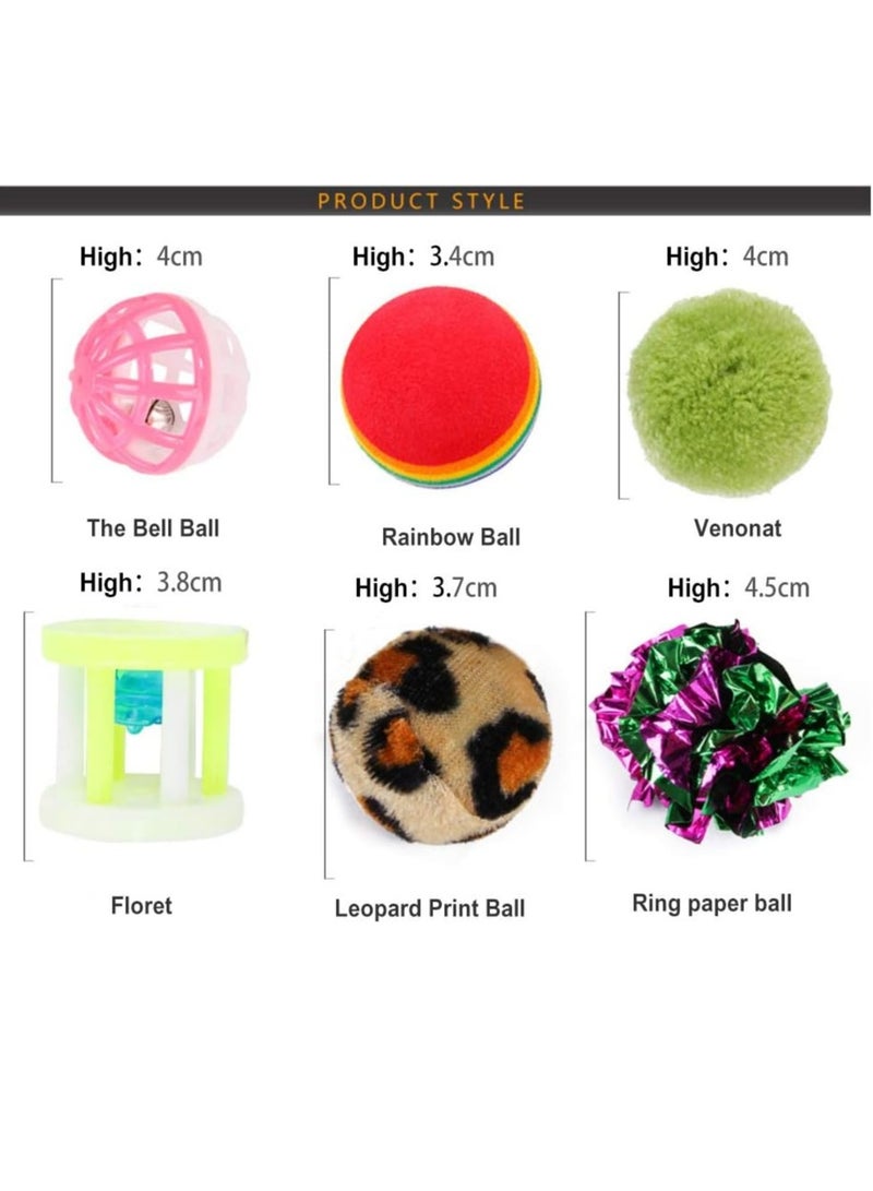 Altheqa 28pcs Pet Interactive Cat Toys Kitten Toys Assorted, Cat Tunnel Catnip Fish Feather Teaser Wand Fish Fluffy Mouse Mice Balls And Bells Toys For Cat Puppy Kitty, Multicolour Toys - Image 2