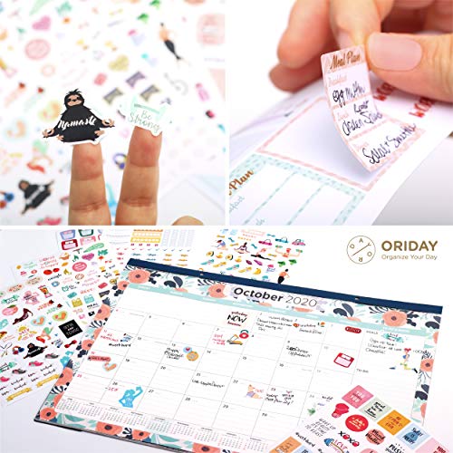 Oriday Health & Wellness, Workout - Set of 366 Stickers, 6 Sheets for Fitness Stickers - Mom, Student, Habit Tracker, for Monthly, Weekly & Daily Planner, Calendar or Journal - Sticker Book for Women - Image 4