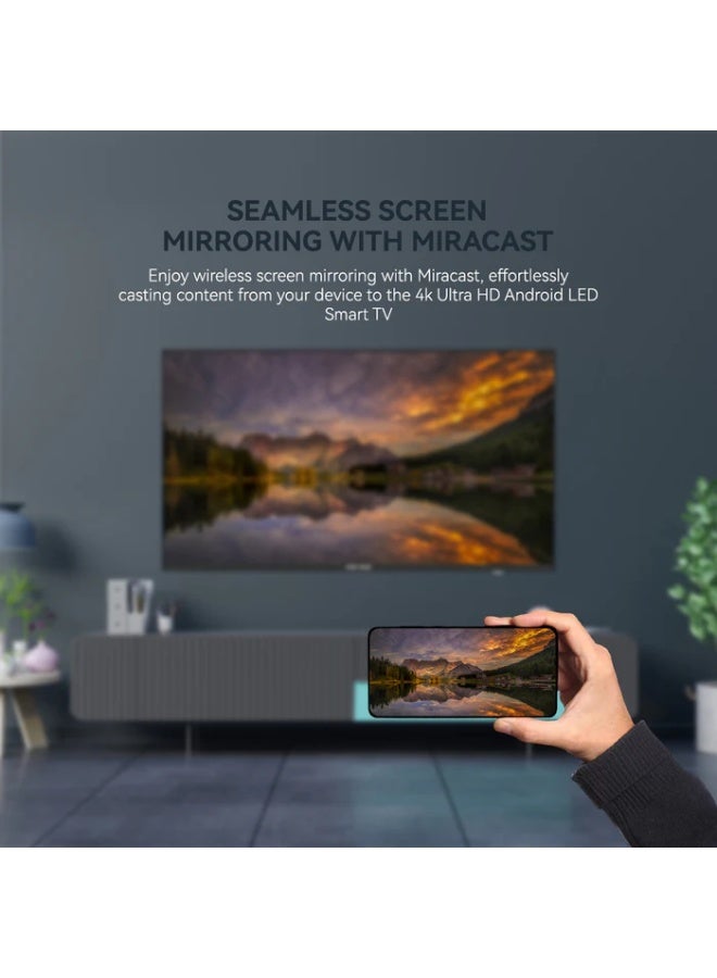 STAR TRACK 75" 4K Smart TV | Android 14, Ultra HD, Netflix, YouTube, Miracast, Bezel less, Satellite receiver - Image 5