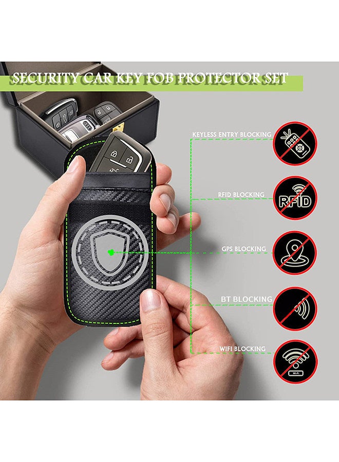 Generic Faraday Box with 2 Pack Faraday Pouch, Key Fob Protector, Keyless Entry Car Key Safe Protector RFID Anti-Theft Signal Blocking Cage for Car Keys fullfruit  - Image 4
