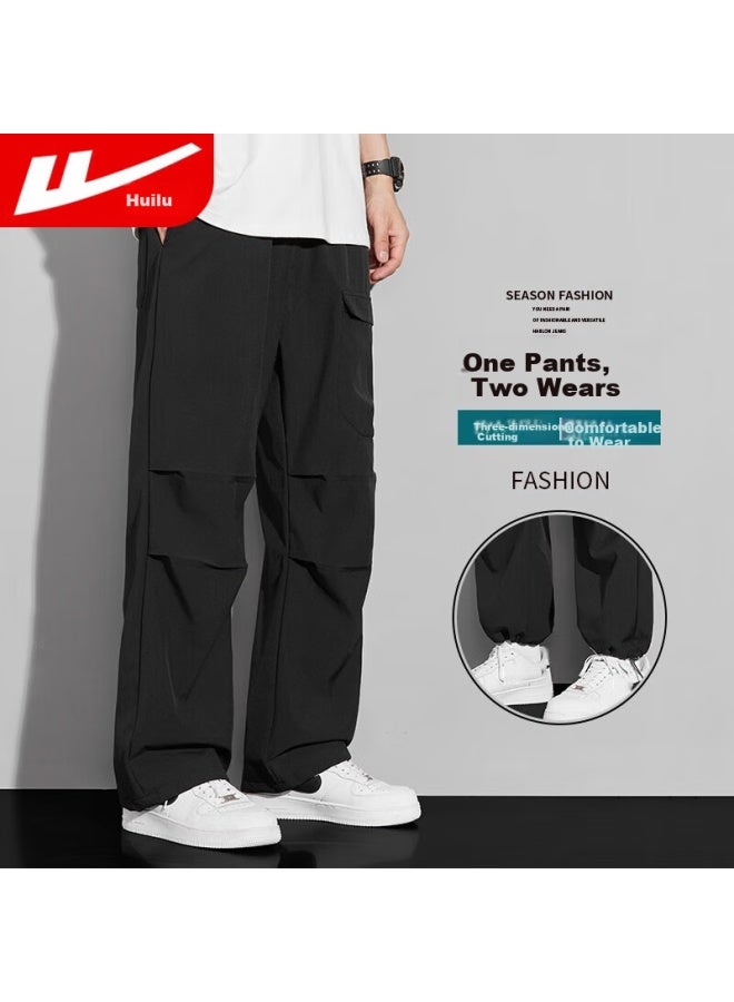 Pull Back Warrior Summer Men's Thin Casual Pants Men's Ice Silk Assault Climbing Pants American Wide-leg Work Pants Men - Image 3