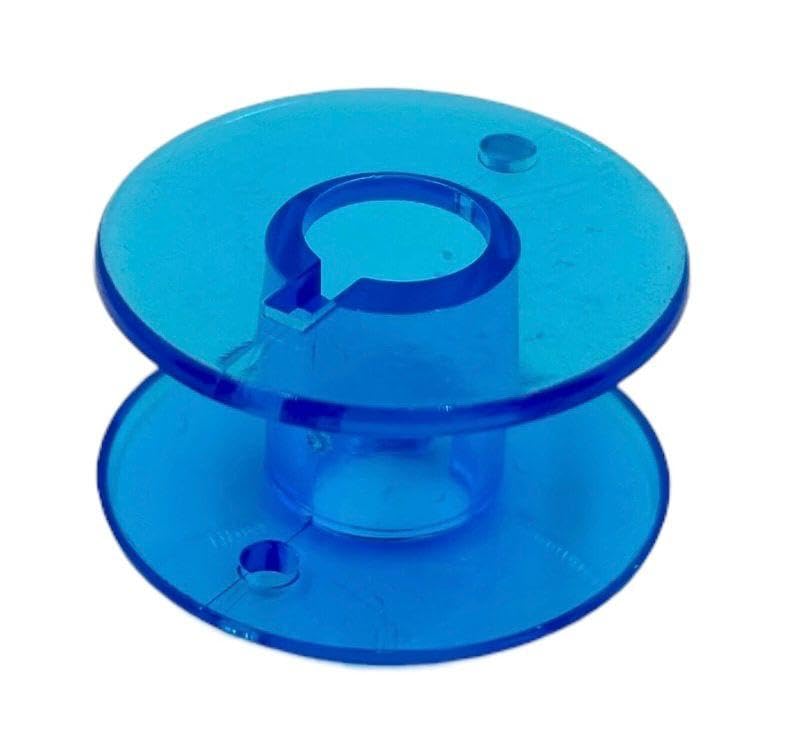 Zenith Blue Trasparent 50pc Imported Plastic Bobbins for All Domestic Automatic and Manual Sewing Machines.Suitable for Models Like Singer, Usha Janome, Brother, Rajesh - Image 5