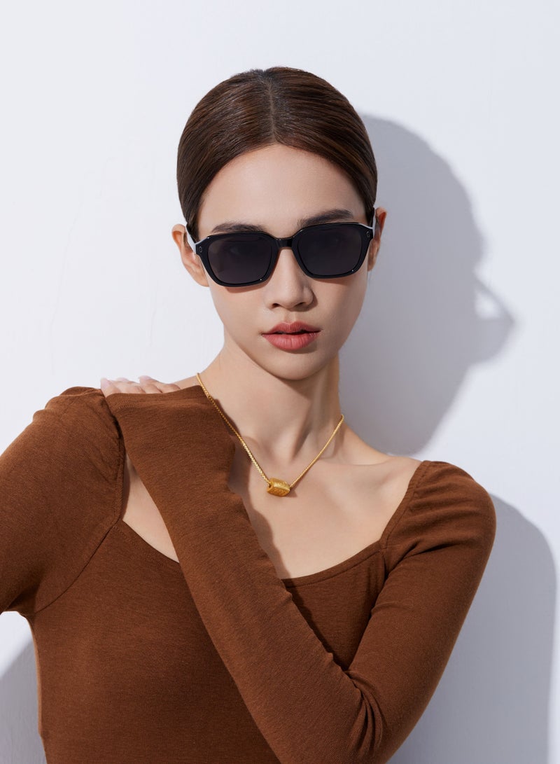 ديفوشي نظارات شمسية نسائية تصميم انيق - لون اسود - Image 2