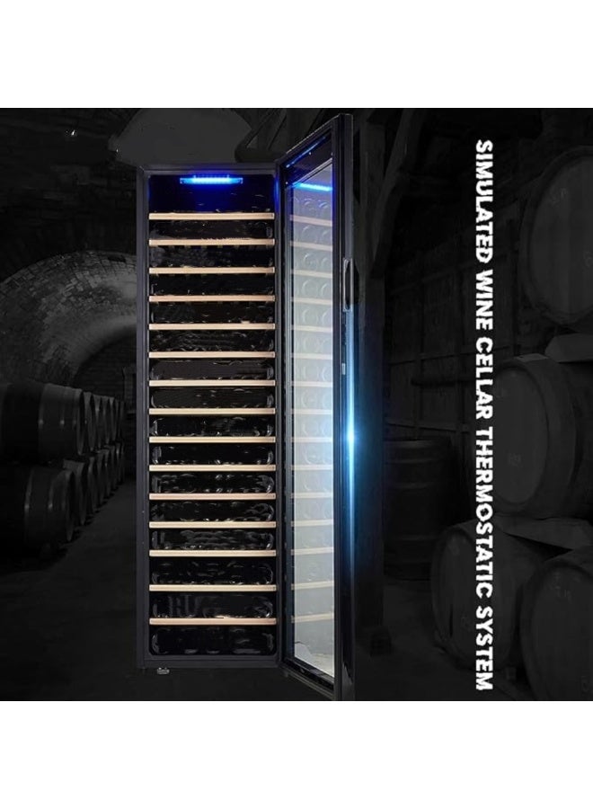 Cool Baby 110 Bottle Thermostatic Wine Storage Cabinet – 500L Freestanding Wine Cooler Refrigerator with Digital Temperature Control, Automatic Defrost, 16 Shelves, Full-Sized Freezerless Design for Home Bar - Image 4