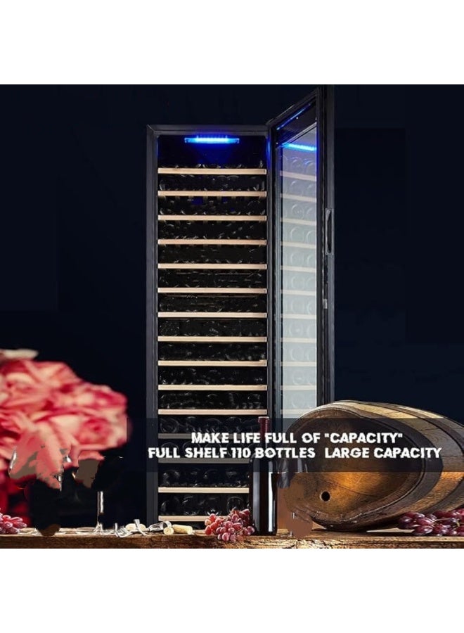 Cool Baby 110 Bottle Thermostatic Wine Storage Cabinet – 500L Freestanding Wine Cooler Refrigerator with Digital Temperature Control, Automatic Defrost, 16 Shelves, Full-Sized Freezerless Design for Home Bar - Image 2