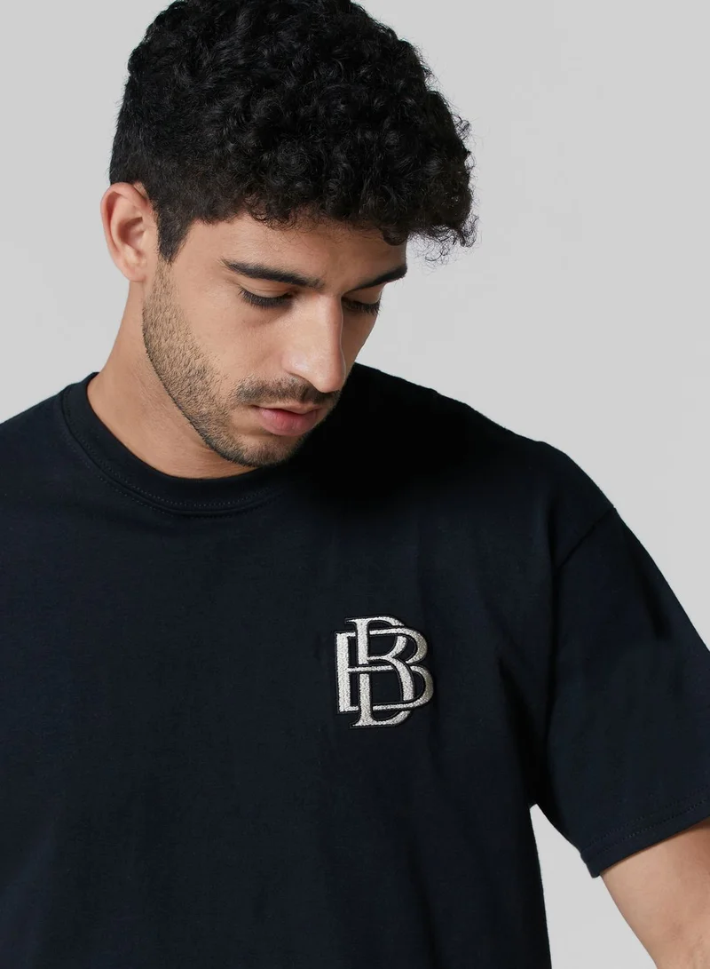 Blood Brother Chest Embroidery T-Shirt
