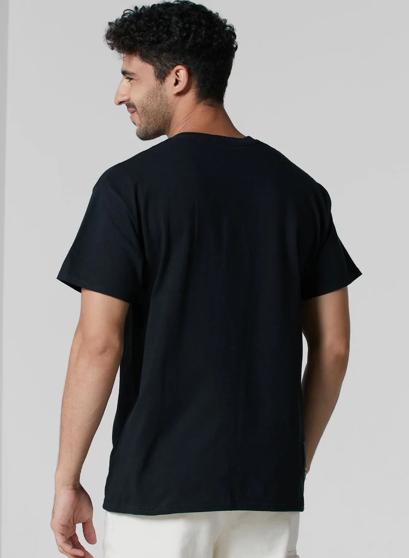Blood Brother Chest Embroidery T-Shirt