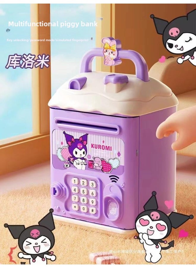 null - Piggy Bank 2024 Girls Children Can Access Only In And Out Password Savings Box Boys Day-Color:Melody [key⭐Password Fingerprint⭐Automatic Door Opening] Battery Model (second Generation) - Image 1