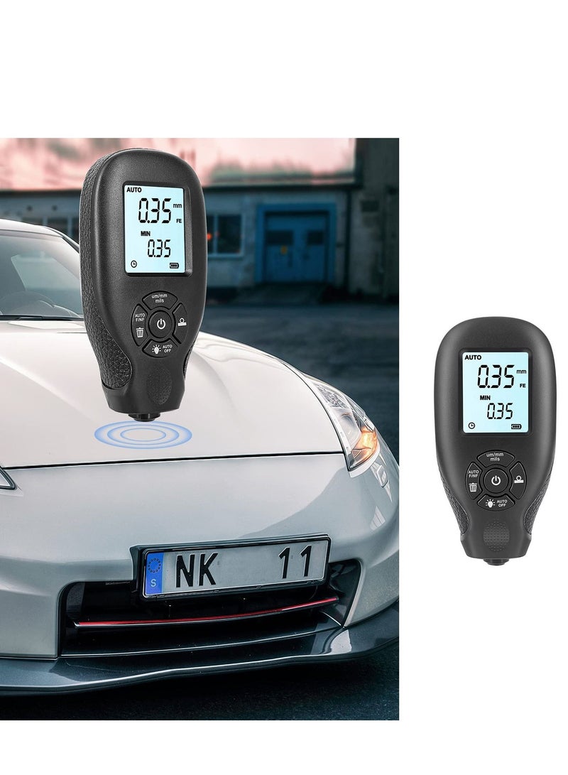 KASTWAVE Paint Thickness Gauge, Paint Thickness Tester, Car Coating Film Thickness Gauge, 0~2000um Digital Coating Meter With LCD Display, Automotive Paint Films Tester - Image 4
